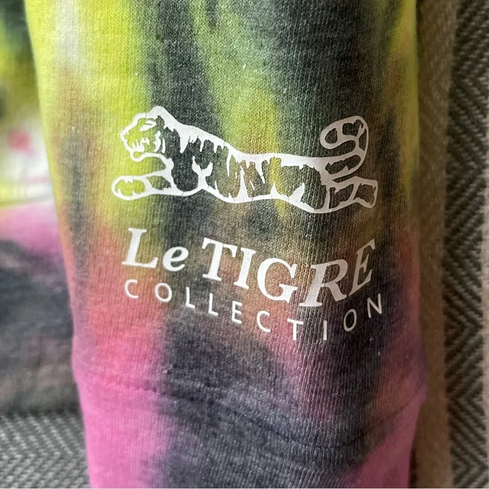 Le Tigre Women’s Tie-Dye Hoodie Size Small - Picture 3 of 5